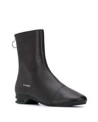 Bottines chelsea en cuir noires Raf Simons