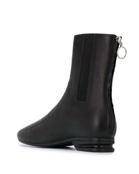 Bottines chelsea en cuir noires Raf Simons