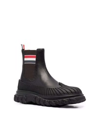 Bottines chelsea en cuir noires Thom Browne