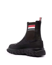 Bottines chelsea en cuir noires Thom Browne