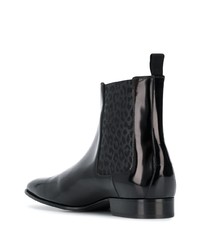 Bottines chelsea en cuir noires Jimmy Choo