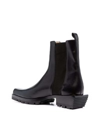 Bottines chelsea en cuir noires Cesare Paciotti