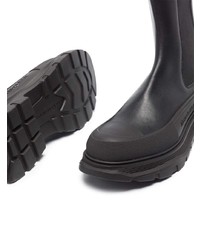 Bottines chelsea en cuir noires Alexander McQueen