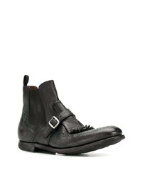 Bottines chelsea en cuir noires Church's