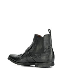 Bottines chelsea en cuir noires Church's