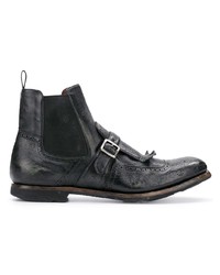 Bottines chelsea en cuir noires Church's