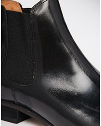 Bottines chelsea en cuir noires