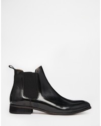 Bottines chelsea en cuir noires