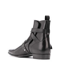 Bottines chelsea en cuir noires IRO