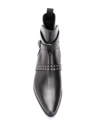 Bottines chelsea en cuir noires IRO