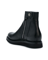 Bottines chelsea en cuir noires Rick Owens