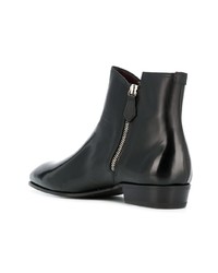 Bottines chelsea en cuir noires Lidfort