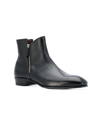 Bottines chelsea en cuir noires Lidfort