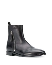 Bottines chelsea en cuir noires Premiata