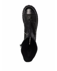 Bottines chelsea en cuir noires Premiata