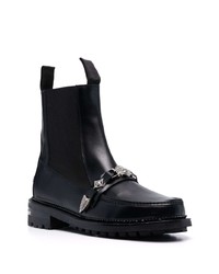 Bottines chelsea en cuir noires Toga Virilis