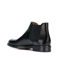 Bottines chelsea en cuir noires Doucal's