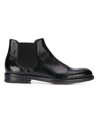 Bottines chelsea en cuir noires Doucal's