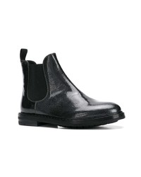 Bottines chelsea en cuir noires AGL