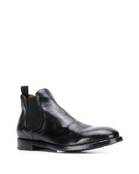 Bottines chelsea en cuir noires Officine Creative