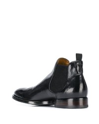 Bottines chelsea en cuir noires Officine Creative