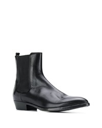 Bottines chelsea en cuir noires Buttero