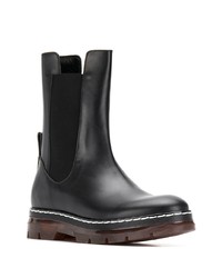 Bottines chelsea en cuir noires Cédric Charlier