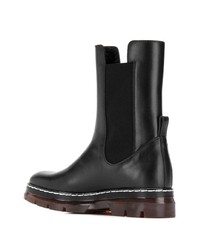 Bottines chelsea en cuir noires Cédric Charlier