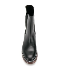 Bottines chelsea en cuir noires Cédric Charlier