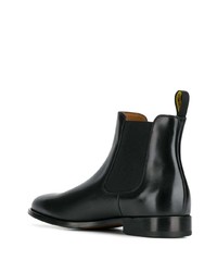 Bottines chelsea en cuir noires Doucal's