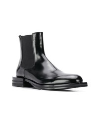 Bottines chelsea en cuir noires Alexander McQueen