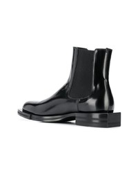 Bottines chelsea en cuir noires Alexander McQueen