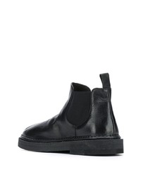 Bottines chelsea en cuir noires Marsèll