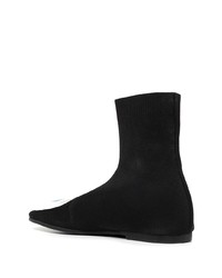 Bottines chelsea en cuir noires Xander Zhou