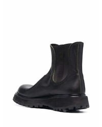 Bottines chelsea en cuir noires Premiata