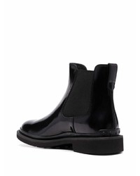 Bottines chelsea en cuir noires Tod's