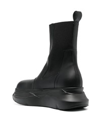 Bottines chelsea en cuir noires Rick Owens DRKSHDW