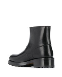 Bottines chelsea en cuir noires Raf Simons