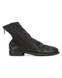 Bottines chelsea en cuir noires Guidi