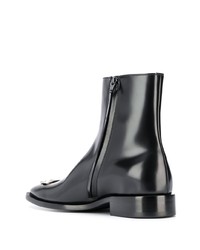 Bottines chelsea en cuir noires Balenciaga