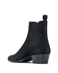 Bottines chelsea en cuir noires Saint Laurent