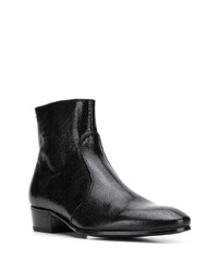 Bottines chelsea en cuir noires Lidfort