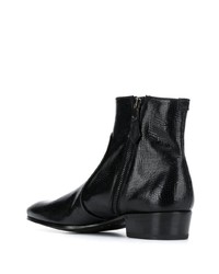 Bottines chelsea en cuir noires Lidfort