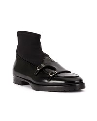 Bottines chelsea en cuir noires Edhen Milano