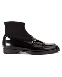 Bottines chelsea en cuir noires Edhen Milano