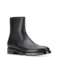 Bottines chelsea en cuir noires Balenciaga