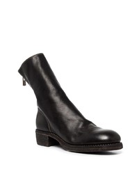 Bottines chelsea en cuir noires Guidi