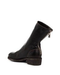 Bottines chelsea en cuir noires Guidi