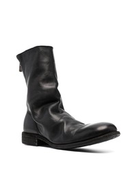 Bottines chelsea en cuir noires Guidi