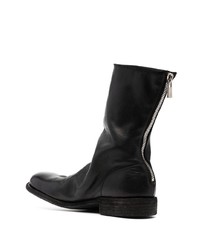 Bottines chelsea en cuir noires Guidi